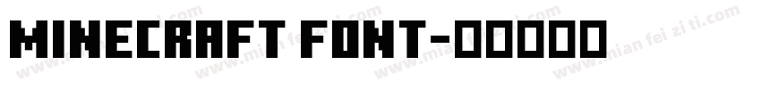 Minecraft font字体转换